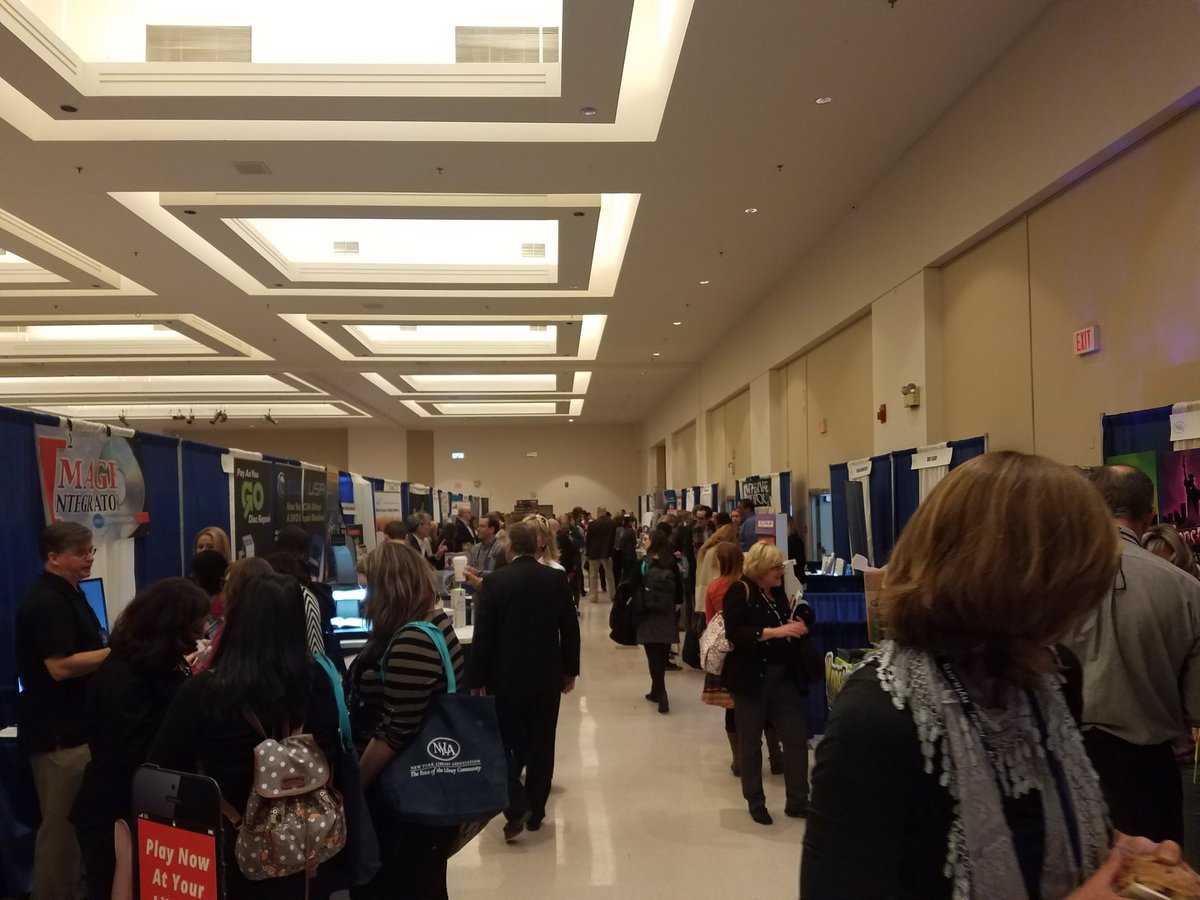 NYLA_1890's tweet photo. The #NYLA2017 Trade Show is underway! Stop in to learn about the latest and greatest library products and services. https://t.co/ijOpMhKSCZ