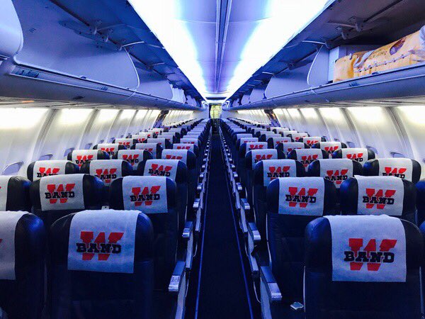 TWHMarchingBand's tweet image. The Band and Guard traveler in style to Indy yesterday for 2017 BOA Grand Nationals competition!