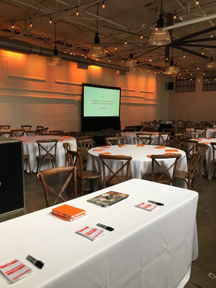 Ready to roll at <a href="/Airship37/">airship37</a>! Can’t wait for everyone to arrive! #growwithhubspot #toronto