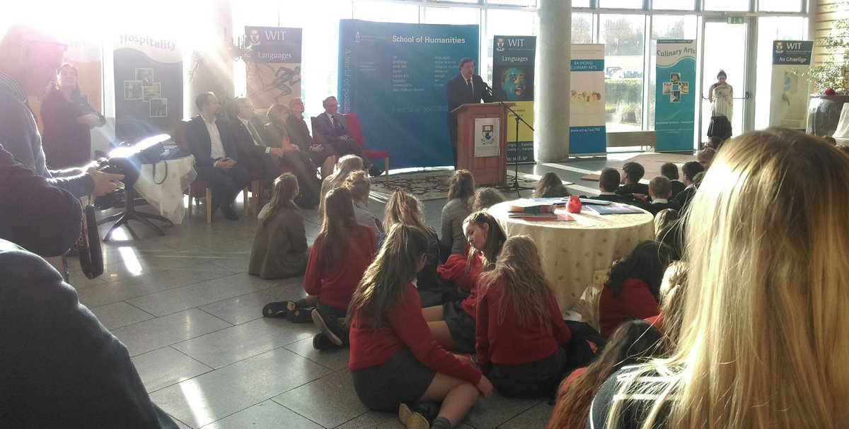BrdWalsh's tweet photo. Spanish ambassador to Ireland Jose Maria Rodriguez-Coso addressing the room at @waterfordit @TSSG_WIT https://t.co/H0yMzBOGjQ
