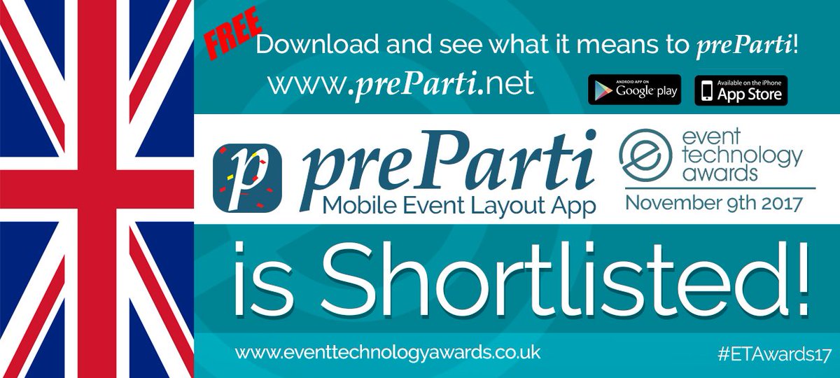 Preparti_App's tweet photo. preParti's in the UK!! Event Tech Awards here we come! So happy to be nominated internationally for our app! #eventtechawards #preparti https://t.co/uK1pBhZrO0