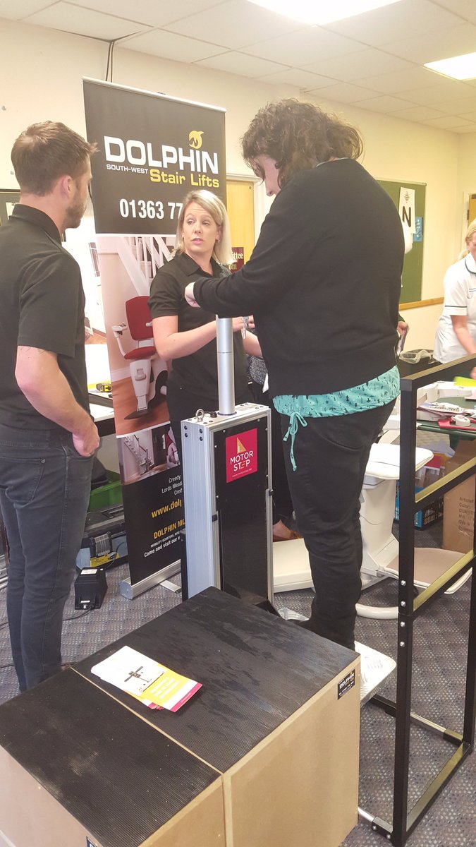 ILCDevon's tweet photo. #Devon #OT's tested the #motorstep supplied by @dolphin_devon - a portable lifting step for indoors and outdoors https://t.co/SxtClbs6rd https://t.co/Zl5DQ07l84