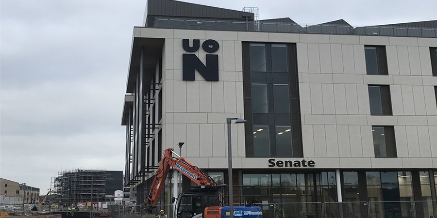 Our first building at the University of Northampton has been successfully handed over to @bandkbuild #senatebuilding #watersidecampus