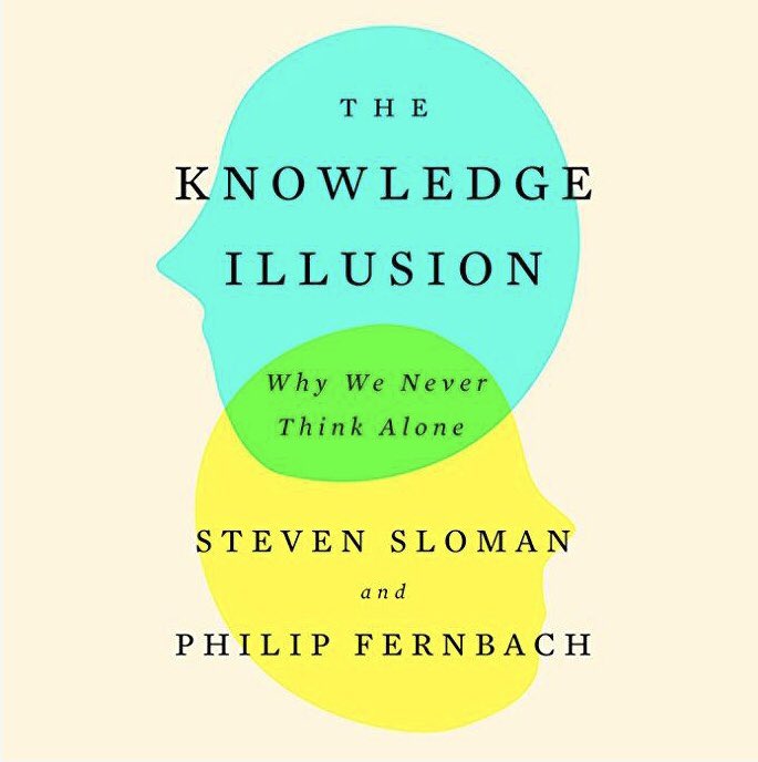 PaigeDickie's tweet photo. #KnowledgeIllusion is the myth of individual thought and the power of #CollectiveIntelligence - #collaboration can drive substantial #impact https://t.co/sfb5wEieFq