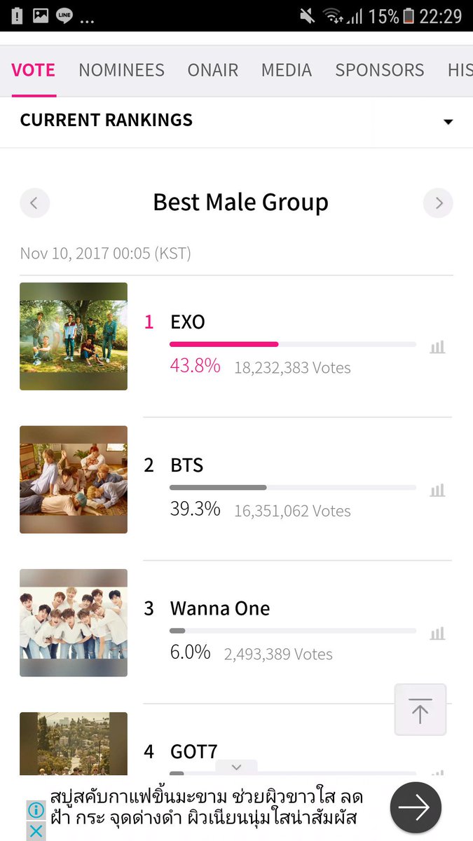 Winny_the_poooh's tweet photo. #2017MAMA ต่างกัน2ล้าน บ้าไปแล้ว เก่งมากกโซแอล เราช่วยโหวตทุกวันเลยนะ #EXO https://t.co/S7XEjHiHKv