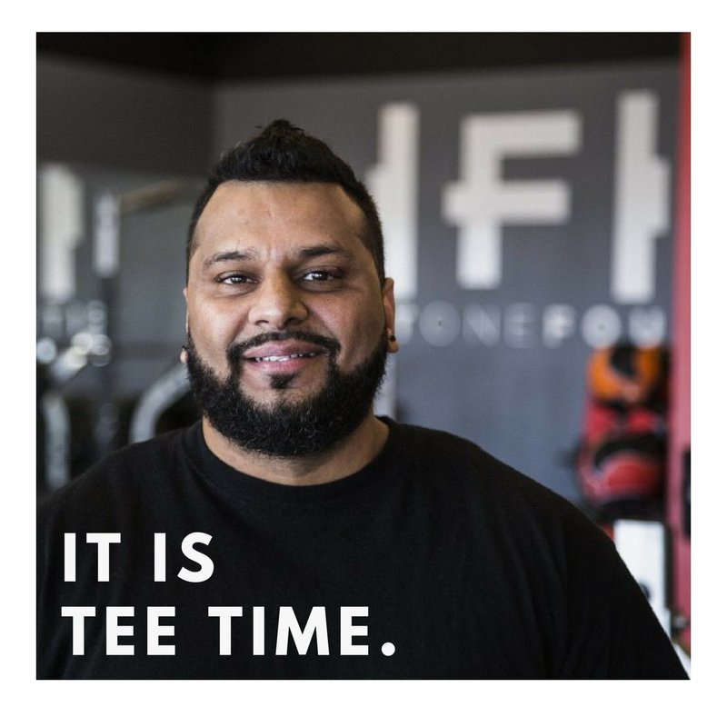 fitonefour's tweet photo. You need to meet this guy. Boxing Coach Tee Murtaza. #fitonefour #teetime #punchitout https://t.co/1hs758rE2p