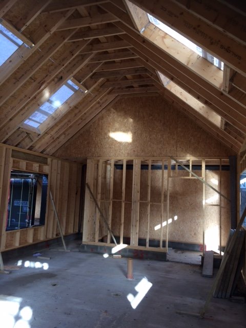 fergal5's tweet photo. #timberframe #selfbuild handover today at Oldtown#739. Zero steel, full timber structure , all beams in Glulam. #vaultedceilings https://t.co/Xbxovud3gT