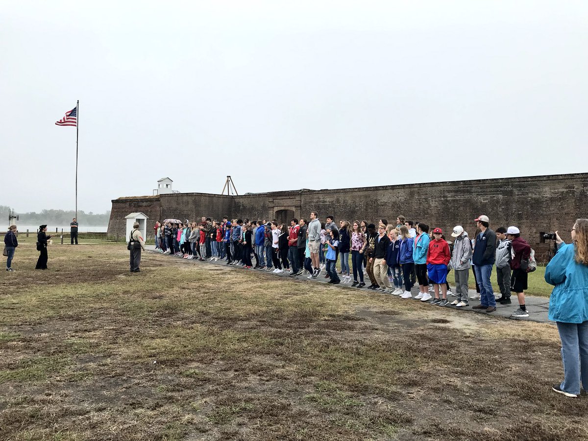 LongCaneMiddle's tweet photo. Georgia Studies Tour day 3 at @OldFortJackson 💥 #gst2017 #savannah https://t.co/pk4kdnH9wj