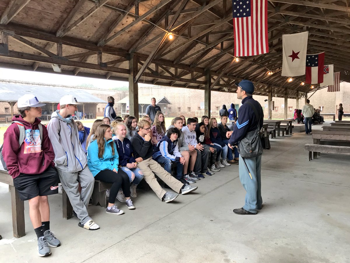 LongCaneMiddle's tweet photo. Georgia Studies Tour day 3 at @OldFortJackson 💥 #gst2017 #savannah https://t.co/pk4kdnH9wj