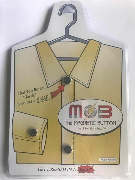 MagneticButton's tweet photo. Guys, have you ever had a hard time buttoning the very top button of your shirt when you want to wear a tie? Now there is a solution! #asseenontv #magneticbutton https://t.co/LkubQkgWeP