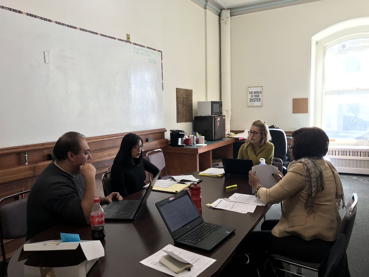 InnovatePVD's tweet photo. The #DataSmartSummit is done and we’re back to the grind. Meeting with Purchasing about an MBE/WBE form redesign. https://t.co/4Dh8bDtD5N