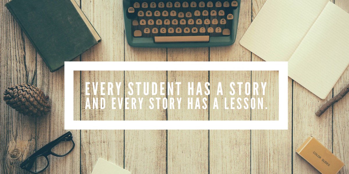 mydesk_not's tweet photo. #ThoughtfulThursday #CoachClub 📖Every Student has a story ... and every story has a lesson. 👣💡📝👓
#WhenKidsTeach https://t.co/Su1OXlLGSi
