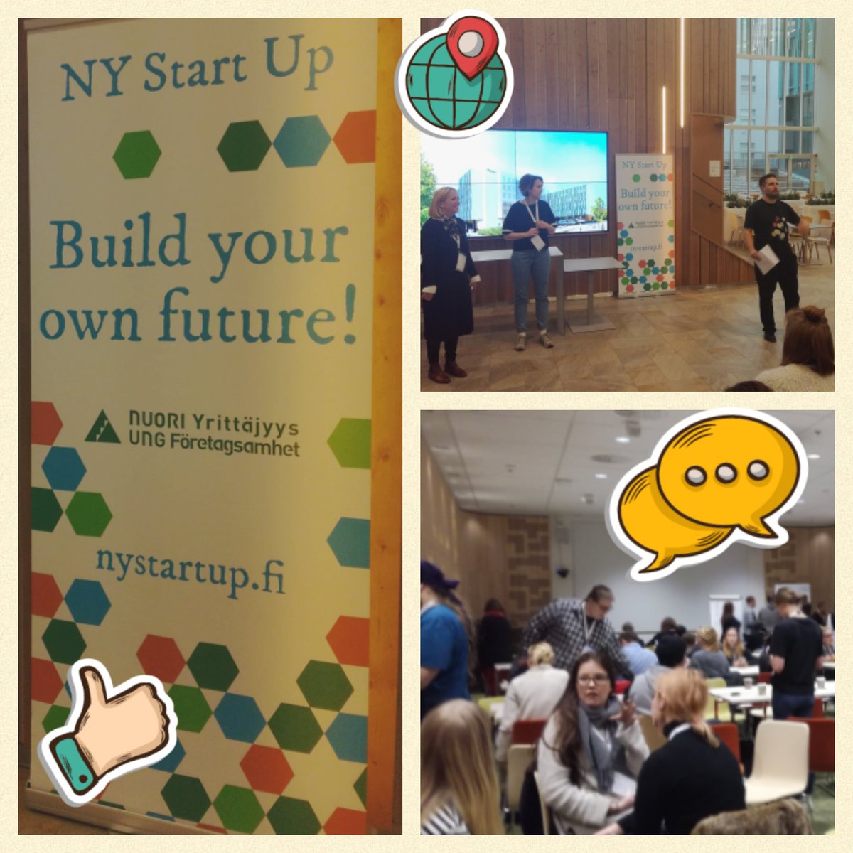 karika_anna's tweet photo. Great kick-off #NYSTARTUP yesterday! 😎 #Entrepreneurship #PitchDay #gamedesign  #haagahelia #opportunities  #ideation #networking #BusinessSchool https://t.co/5kq4ROzNAE