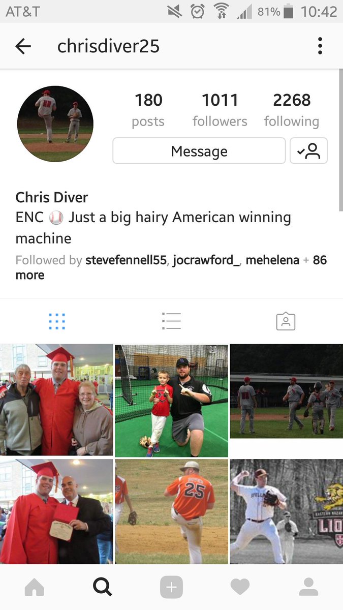 JohnnyCJohnnyDo's tweet photo. Wonder where you got the inspiration for your bio, @cdiver25 https://t.co/zs82vxnmhw