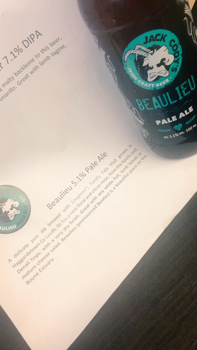 brewersselectie's tweet image. Looking forward to trying @jackcodys new beer #beaulieu!! Brewed with our very own local pale ale malt!! 👌🌾 #irishcraftbeer #supportlocal