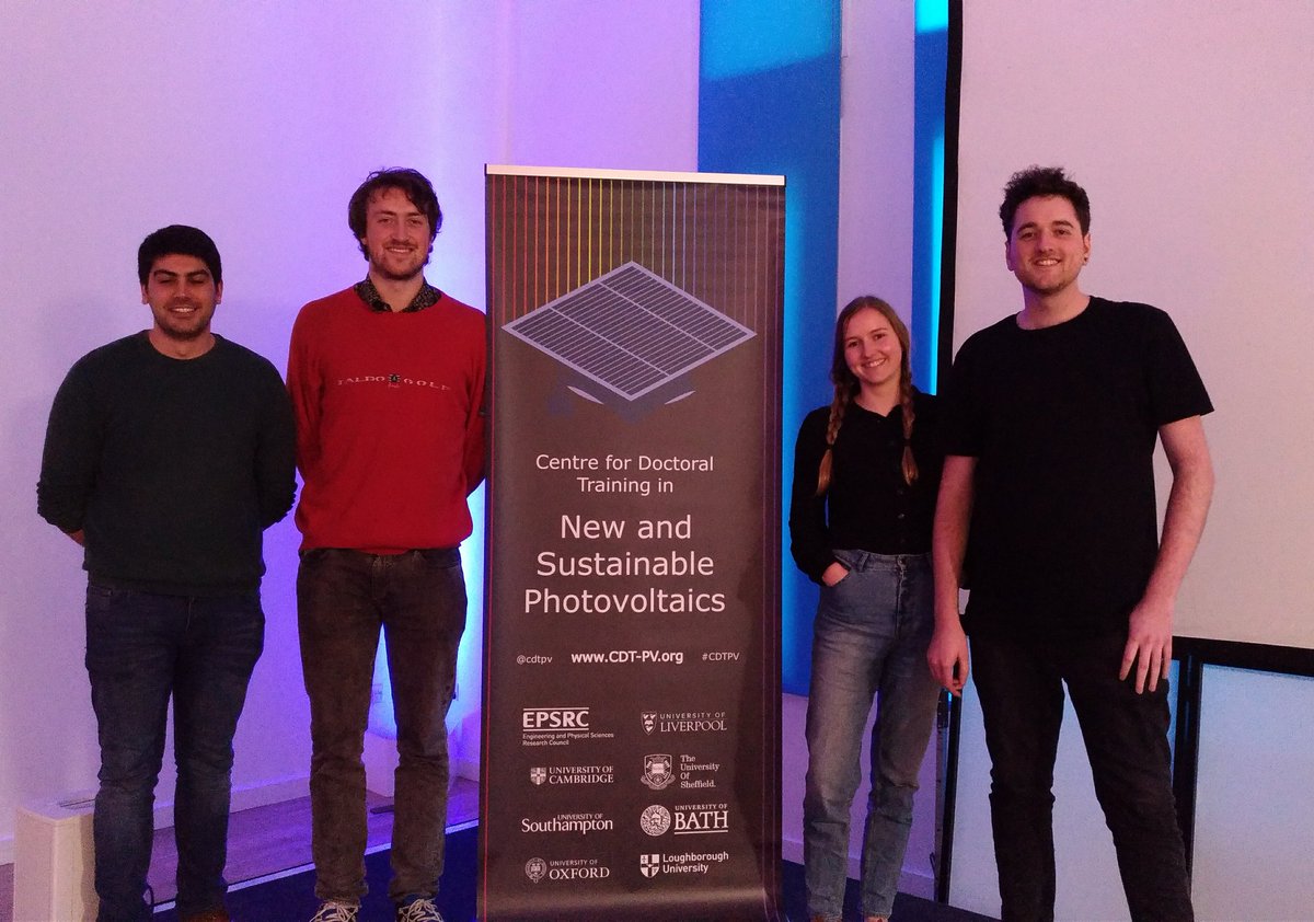 FraBasti's tweet photo. Thanks to the organisers of the wonderful CDT-PV showcase. Solar is shining today! @cdtpv @joelalexsmith @JonathanWarby @rachie_cupcake @TomShalvey #solariscoming https://t.co/AmARSiDKIp
