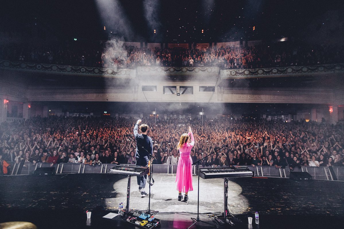 OhWonderMusic's tweet photo. Last night will go down in history as the best night of our entire lives. We performed to 5000 beaming faces in a venue we used to go to as teenagers to watch our favourite bands. How did we end up here? This is truly ultralife. 💛 https://t.co/N4GVn47xmJ