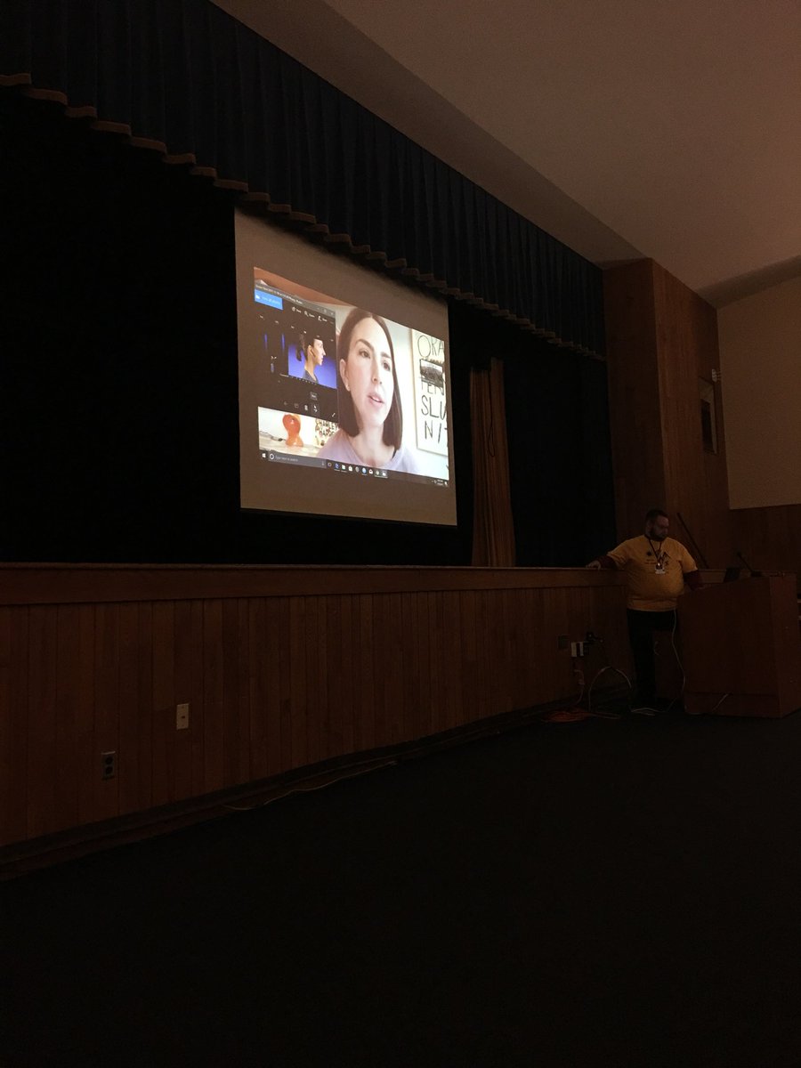 mrsdfregoe's tweet photo. Former #gcsdtechies talking about how she became an iPhone hand model for Apple. #GCSTechSummit #keynotespeech #techsuperstar #PDisrockingtoday https://t.co/g2JbRhwzSj