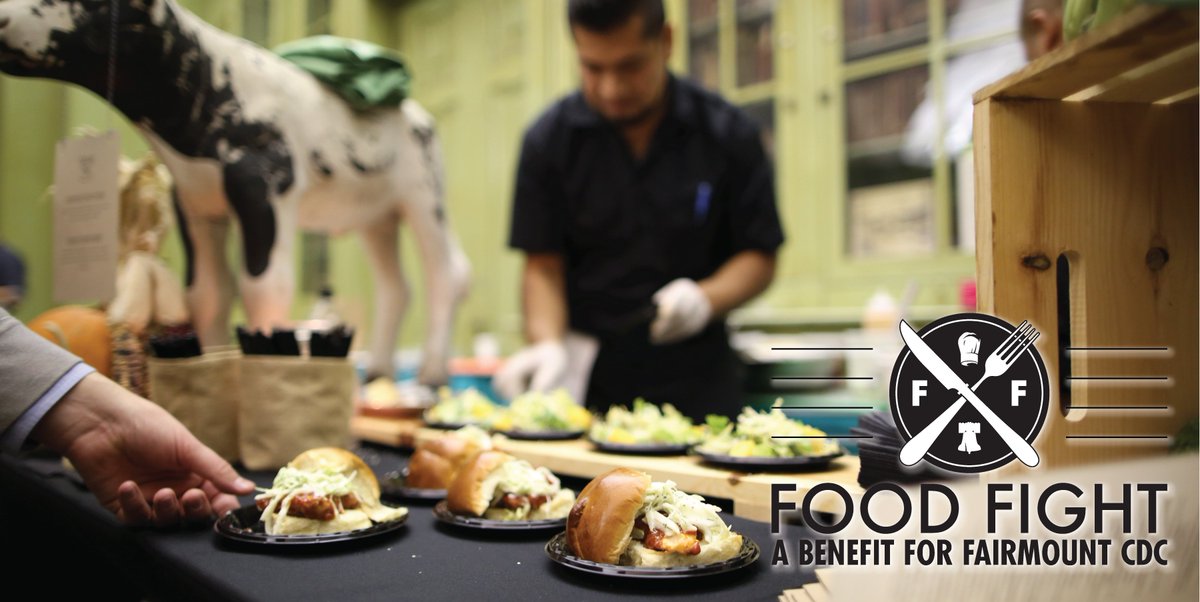 parktobroad's tweet photo. ONE WEEK until @fairmountcdc #FOODFIGHT - Limited # of VIP tix remain. 20+ restaurants, live music, prizes +more @girardcollege. https://t.co/W0MbDfVdJT https://t.co/mND46yXGJe