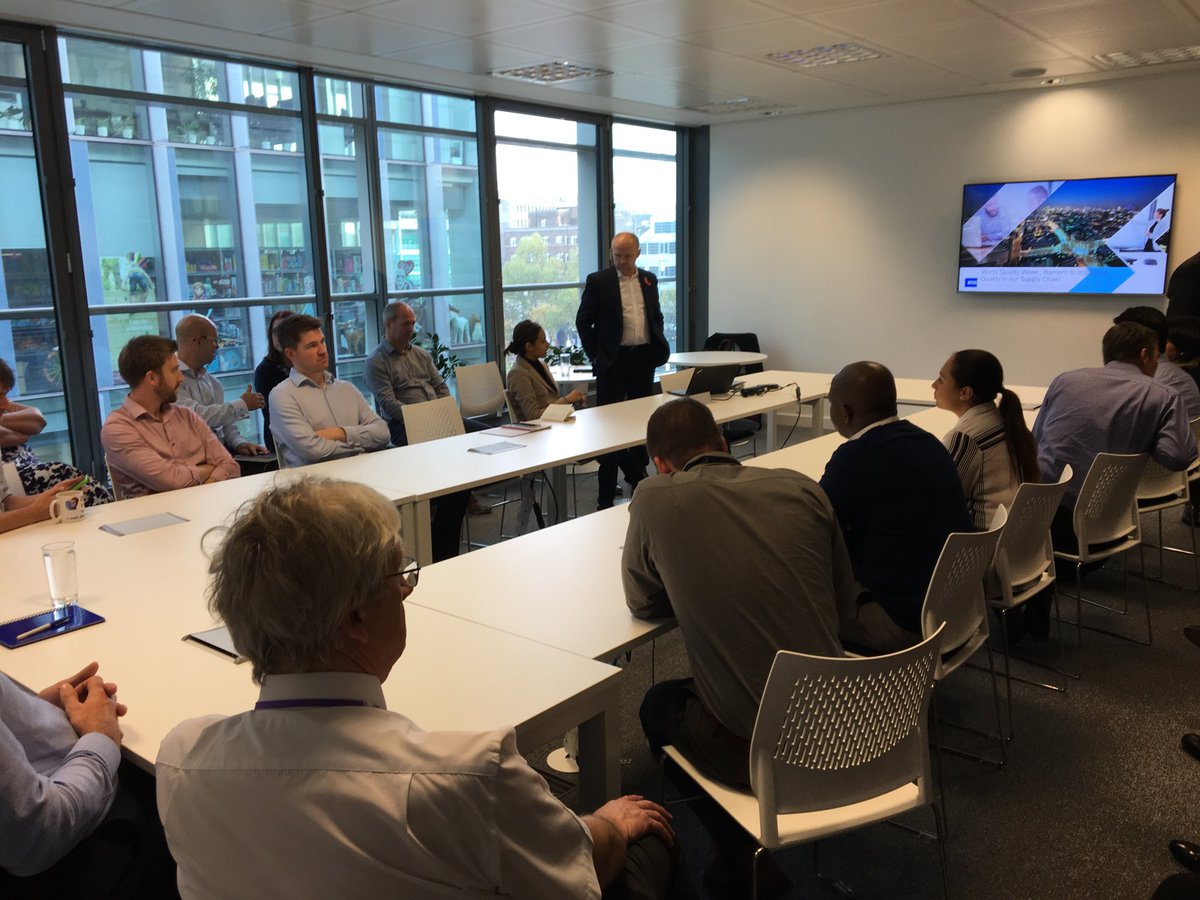 World Quality Week presentation at HS2 office. Programme Visibility, ECI &amp; Communication all essential for quality output <a href="/CostainGroup/">Costain Group</a>