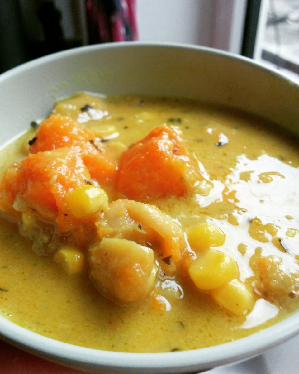 Yaffle_Cafe's tweet photo. I challenge anyone to come to @Yaffle_Cafe eat some of this Coconut, Sweet Potato and Sweetcorn Curry and deny that they've enjoyed it! https://t.co/aW36hxY5YO
