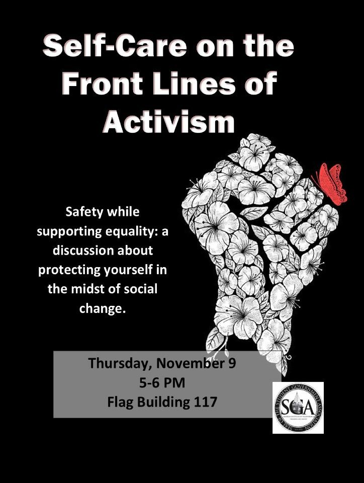 GT_PSA's tweet photo. Self care is an act of resistance! Check out this useful discussion tonight. https://t.co/18g1tbQEk6