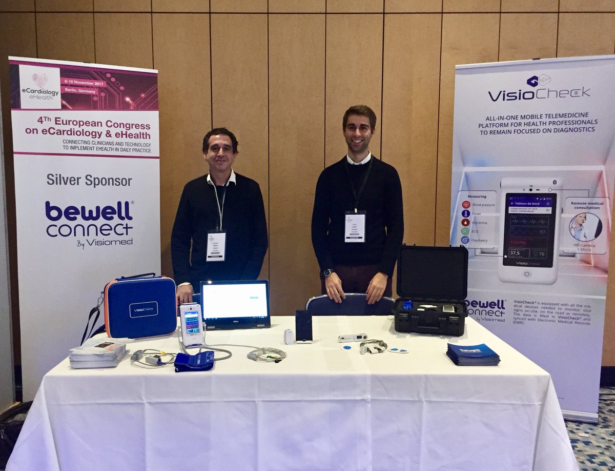 BewellConnect's tweet photo. En direct de #eCardio2017 où nous présentons nos solutions connectées d’accompagnement et de suivi des pathologies cardiaques #visiocheck #myhealthbox #MyECG #eSanté #telemedecine https://t.co/gPP9bW9tS4