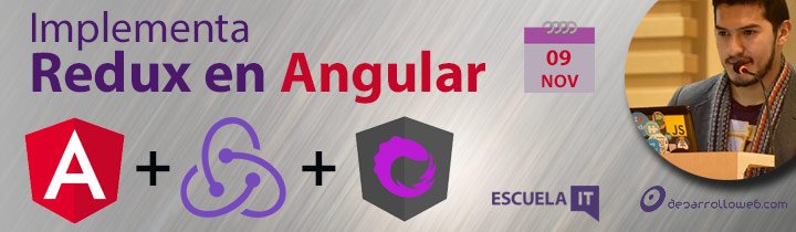 deswebcom's tweet image. Hoy tenemos una clase de Redux con Angular. Más info aquí: bit.ly/2ztEb5n (2h para comenzar)
