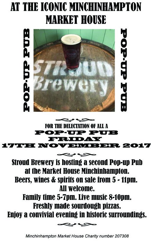 MinchMarketHse's tweet photo. Stroud Brewery are coming back! Friday 17 Nov, 5-11pm (Family Time 5-7pm). Live music and freshly made sourdough pizzas too. See you there! https://t.co/FptRU0WJXP