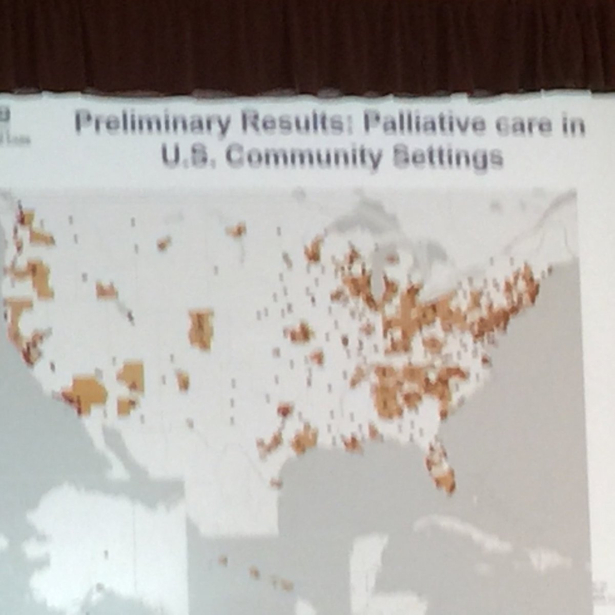 AmyMelnick1's tweet image. Where community based #palliativecare is located, for now. #MappingCommunity #CAPCSeminar17 #hpm