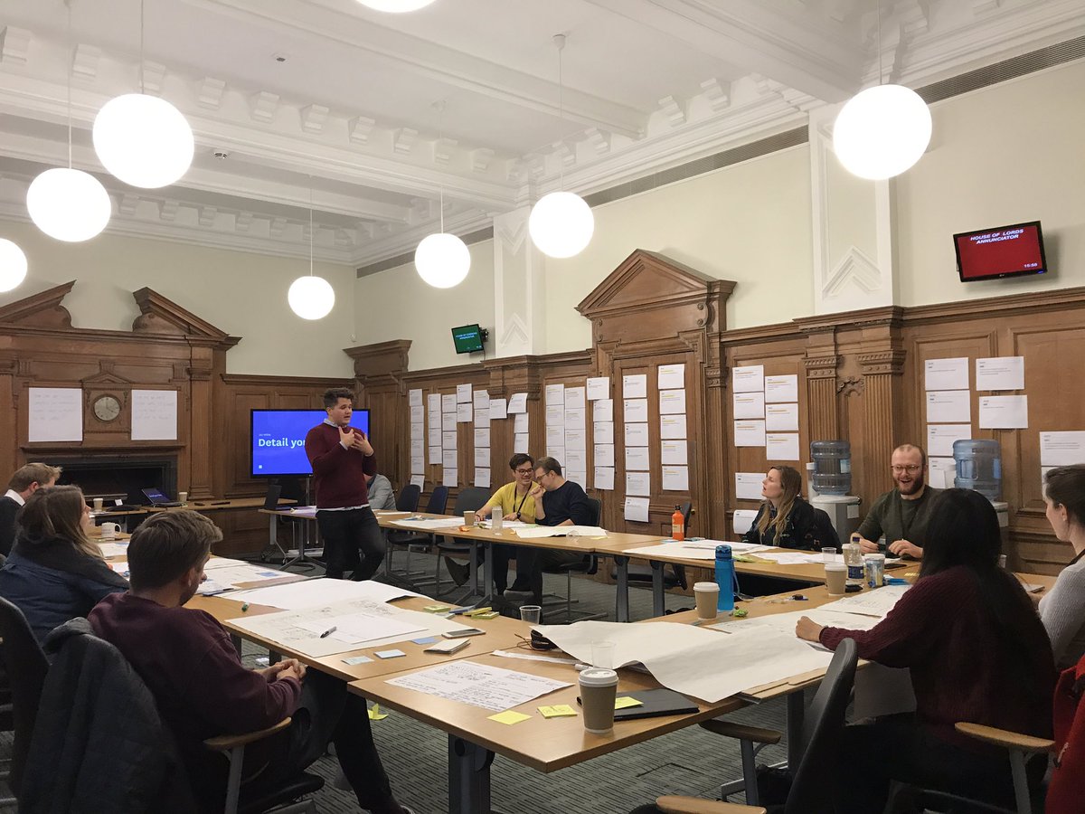 Ideation session, PM <a href="/ColinPattinson/">Colin Pattinson</a> has just said he is having the best day of his life #ukparlibeta 🙌🏾<a href="/laurencegrinyer/">Laurence Grinyer</a>