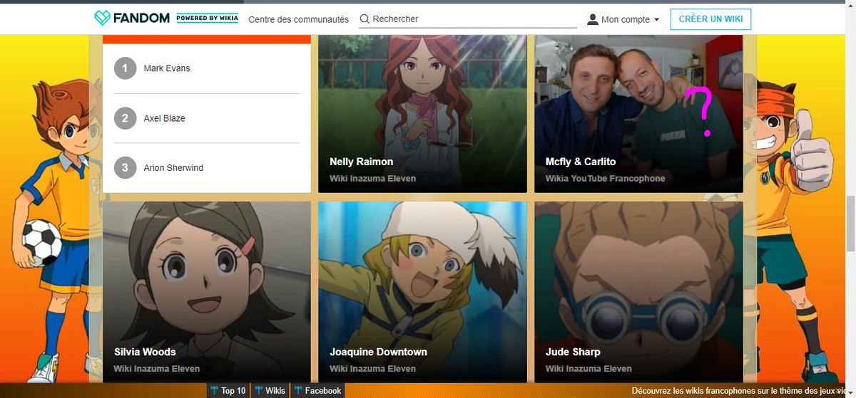 LouisaMcStyle's tweet photo. @levraimcfly @Raphael_Carlier Pourquoi est-ce que vous apparaissez sur le wiki Inazuma Eleven ? °^° https://t.co/vc67r8RmzT