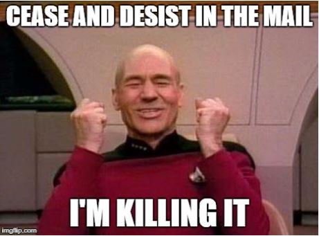 mgmillerIP's tweet photo. #JamThursday
When you drop a Cease and Desist with some teeth on it in the mail.
"Killing In The Name Of"~ Rage Against the Machine #TBT https://t.co/szLuqnPK2Z