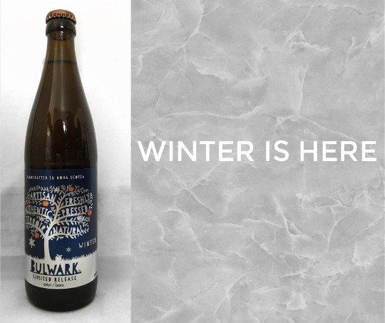BulwarkCider's tweet photo. For all you #BulwarkCider Winter fans, it's now in retail stores. Check availability https://t.co/0o6UPQivIg and enjoy responsibly! #nscraftcider https://t.co/RVXBkkYnuV