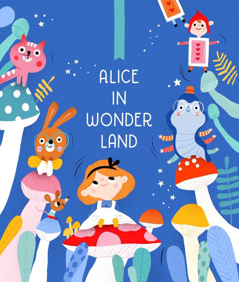 WIP of Alice in Wonderland. More pictures here very soon instagram.com/marillustrator/ and also here dribbble.com/marianeradova
#AliceInWonderland #books #illustration #kidlitart