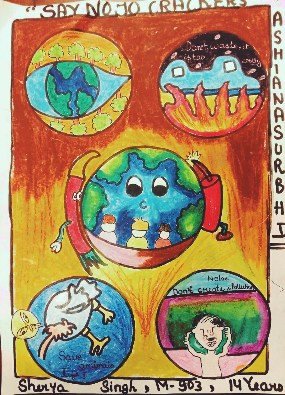 World Environment Day Poster with Earth Planet and an Organic Green Frame |  World environment day posters, Earth day drawing, Earth drawings