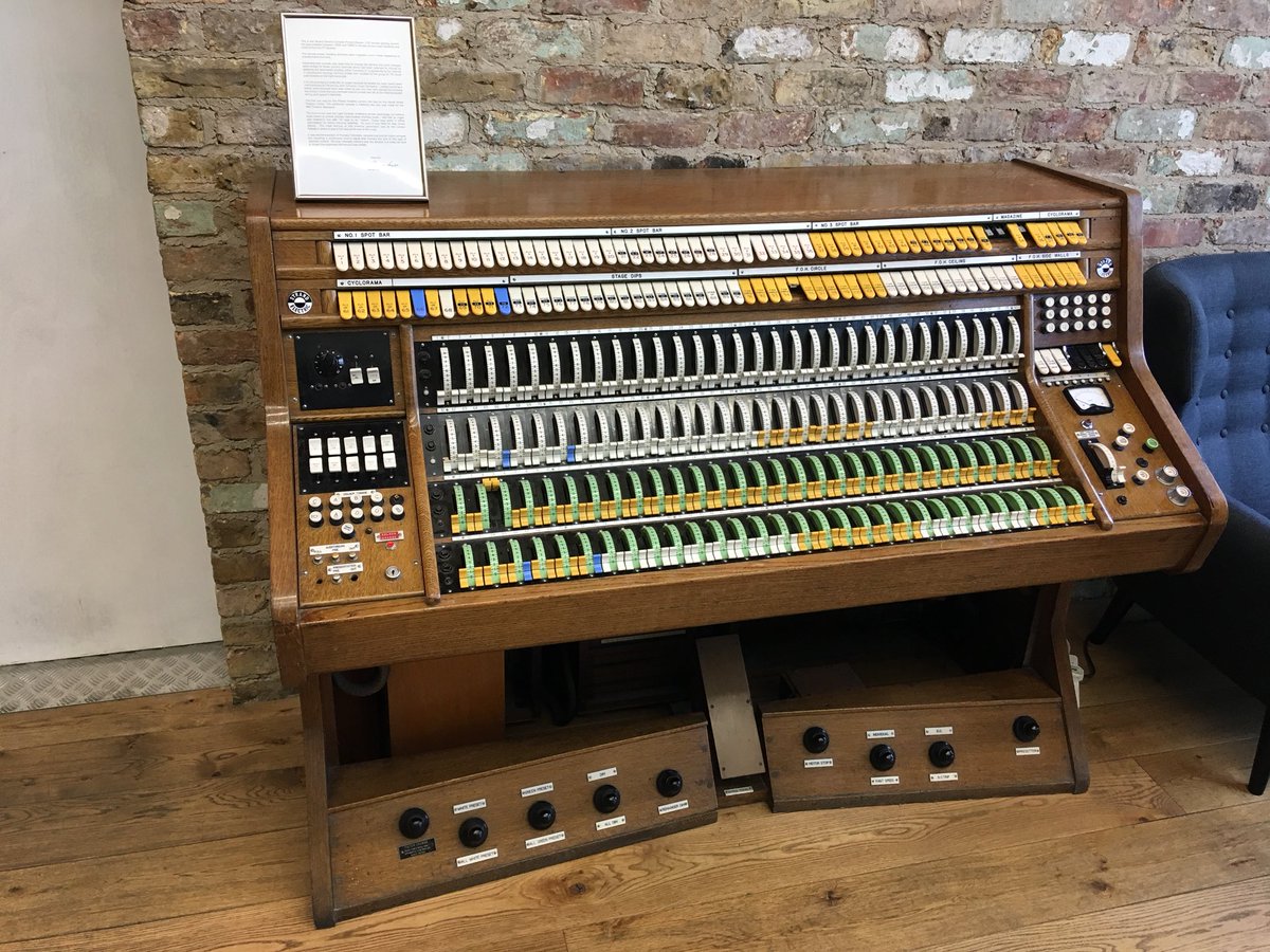 theabtt's tweet photo. Just arrived @lslive to be greeted by the spectacular Strand Electric Console Preset (System CD). Latest #lighting #technology 1956-1966. @the_ALD @TheSTR. This was operated by Ivor Dykes at Wyndhams Theatre @DMTWestEnd. https://t.co/5JRKqR5RZw