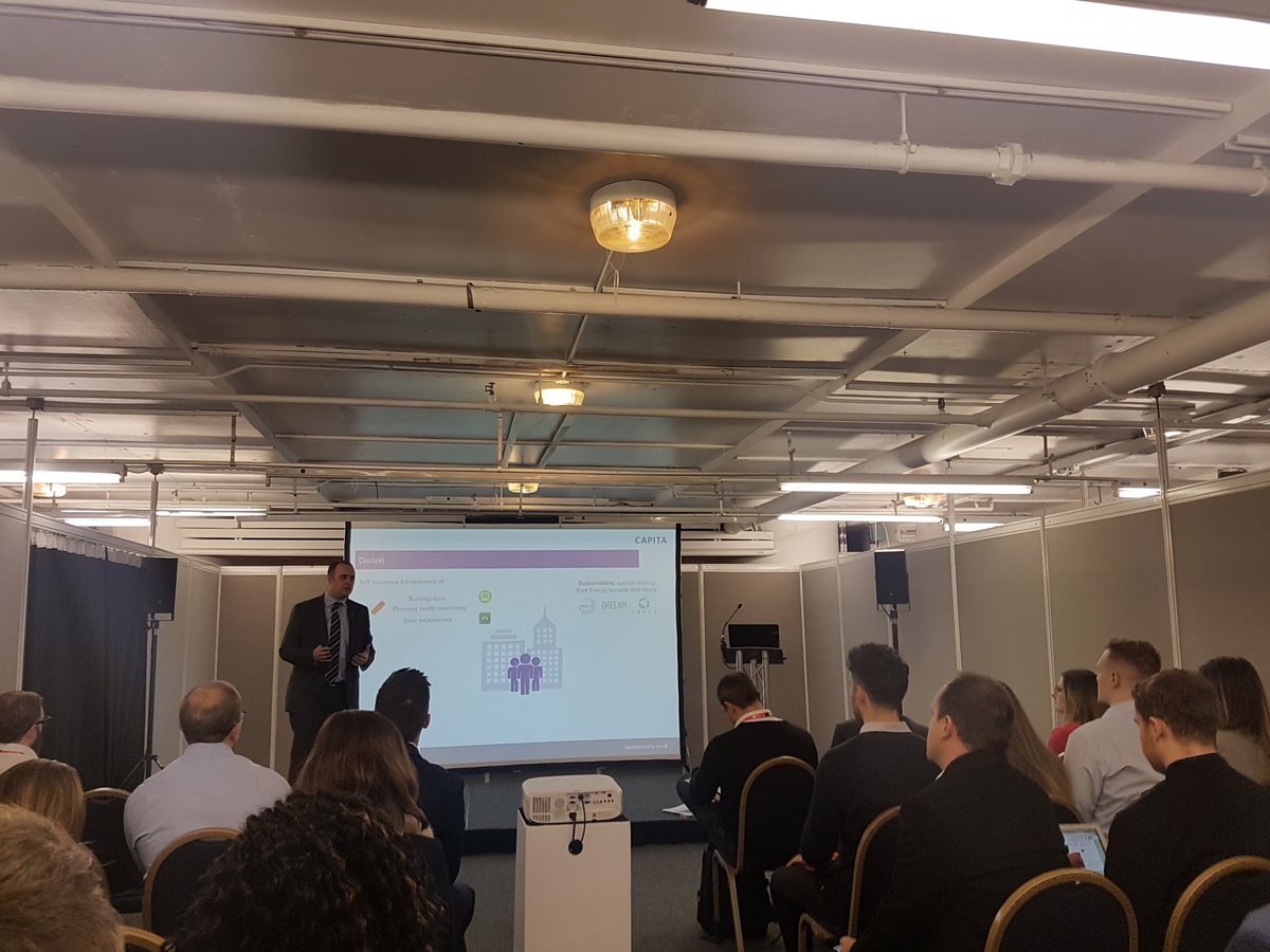 Antony_Law's tweet photo. @MarkTyson28 passionately kicks off with #highperformingbuildings at the #smartbuildingsshow https://t.co/7FcV1R38Fd