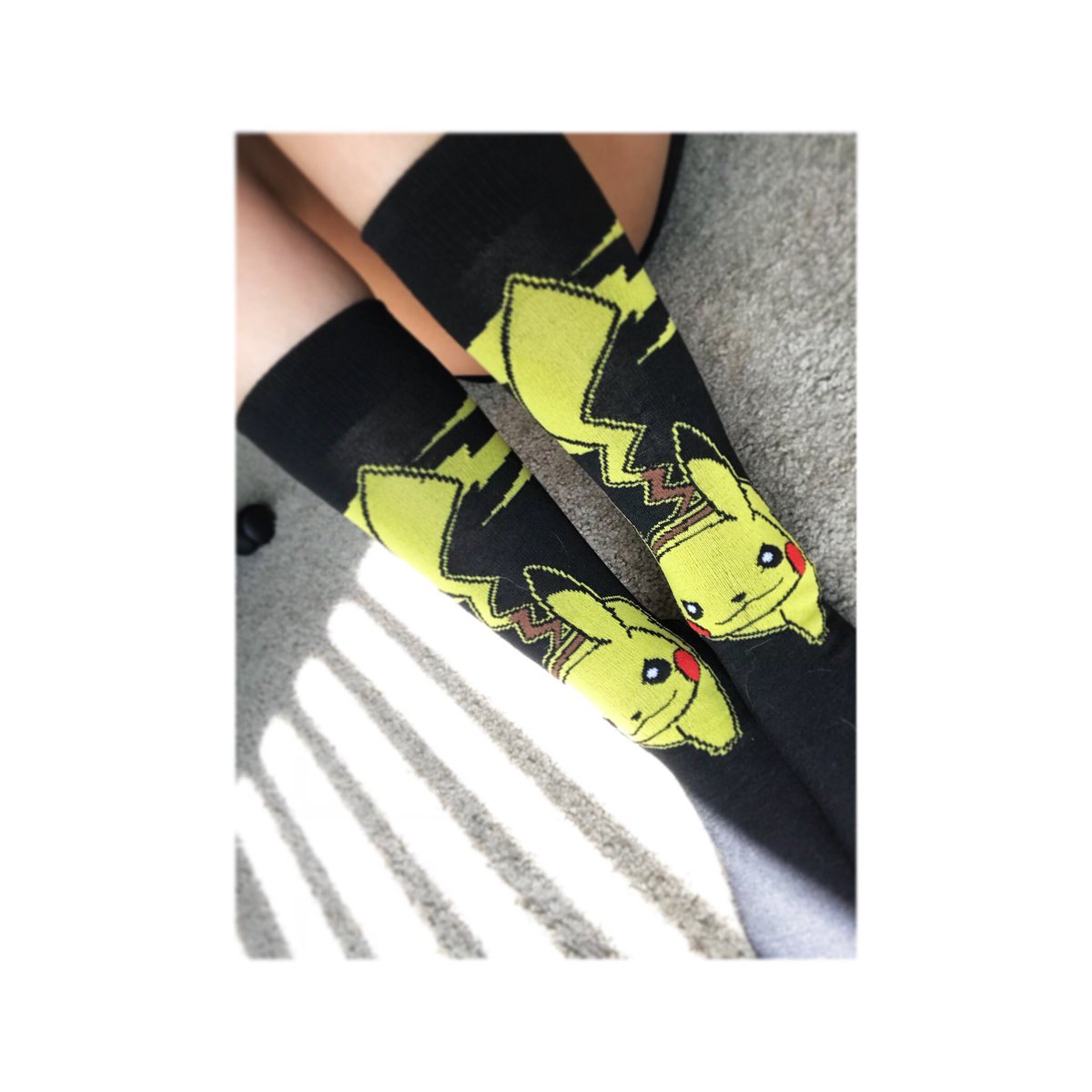 ladyrabbittxo's tweet photo. It’s #sock weather 😊⚡️ #pikachu #pokemon https://t.co/0gxygyqOYh