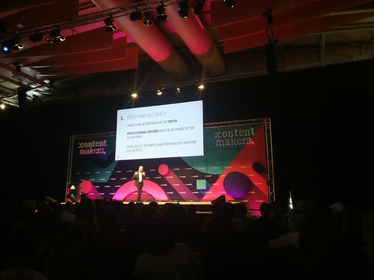 AddGoals's tweet image. "There is no algorithm for the truth" @mmccue #websummit2017 #BigData