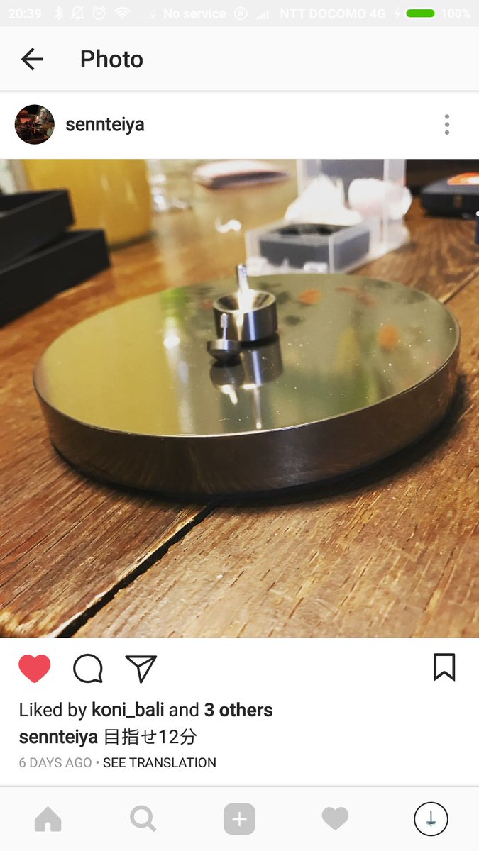 KomaTopShop's tweet photo. こんばんは!副店Koniです。
Instaでネクストのコマ発見✨
最上位コマChronus x 極小コマ Starlight mini x コマベースGaia の競演です!! ご紹介ありがとうございます😊♡
#精密コマ #billetspin #pockettop https://t.co/mmYf1VGc1D