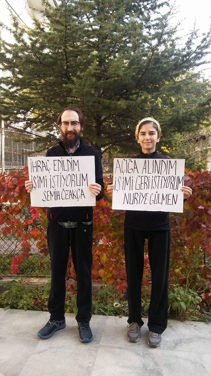 SemihOzakca's tweet photo. Direniş, direnme cüretine sahip olan insanın kendisindedir ve bundan dolayı nerede, ne zaman ve hangi şartlar altında olunursa olunsun adaletsizliğe direnilecektir.

İşimizi, ekmeğimizi isteme suçunu işliyoruz, hâla! https://t.co/uGTGGVnLbx
