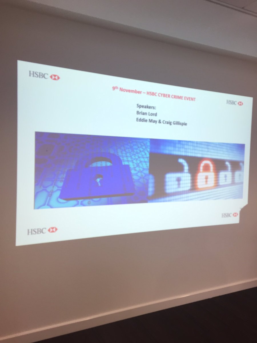 calibreco's tweet photo. @HSBC_UK Great presentation and discussion today on Cyber Crime https://t.co/EuPLKSxVlU