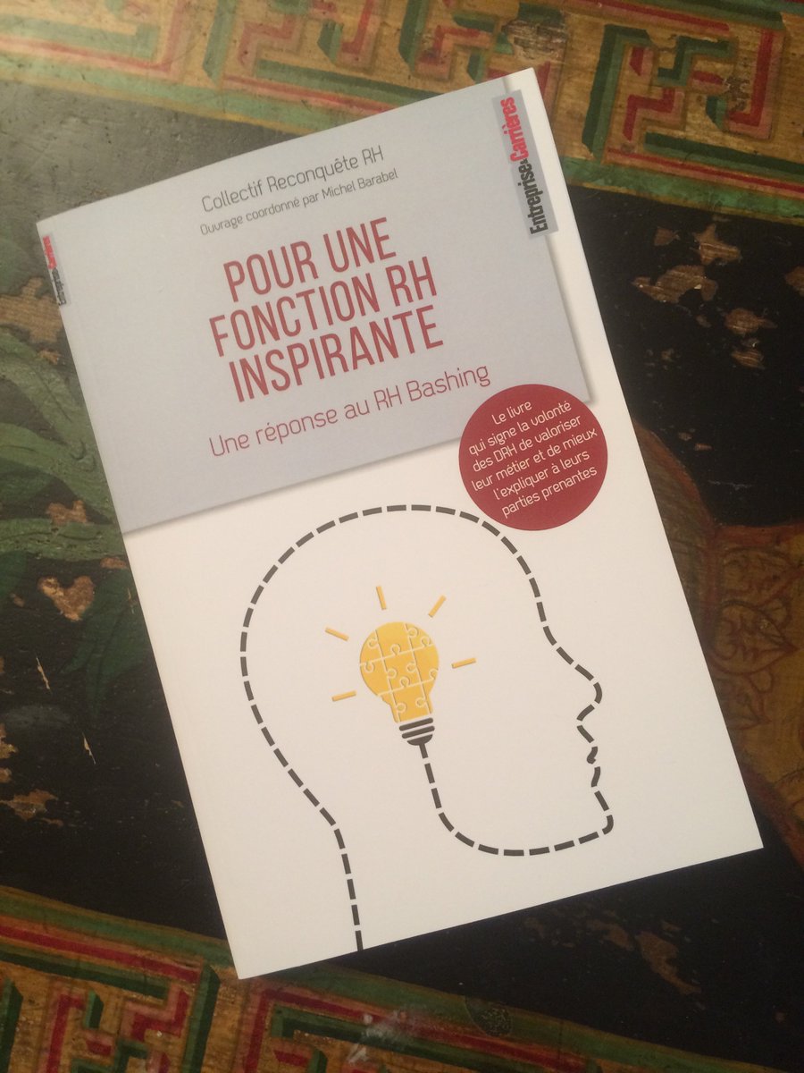 Les_RH's tweet photo. Pour une fonction #RH inspirante ! Merci Michel @barabelm pour l'ouvrage ! 👍💪 #innovation #TendancesRH STOP au #HRbashing
https://t.co/oMtukKVXsz https://t.co/HmvPJlbz9W