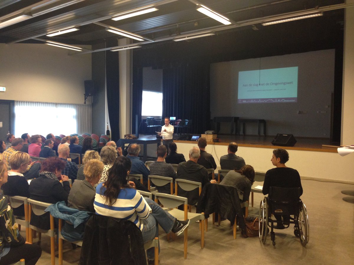 Vandaag aftrap implementatie #omgevingswet met gemeente Landerd. Eerste kennismaking met de veranderingen waar de wet voor kan gaan zorgen.