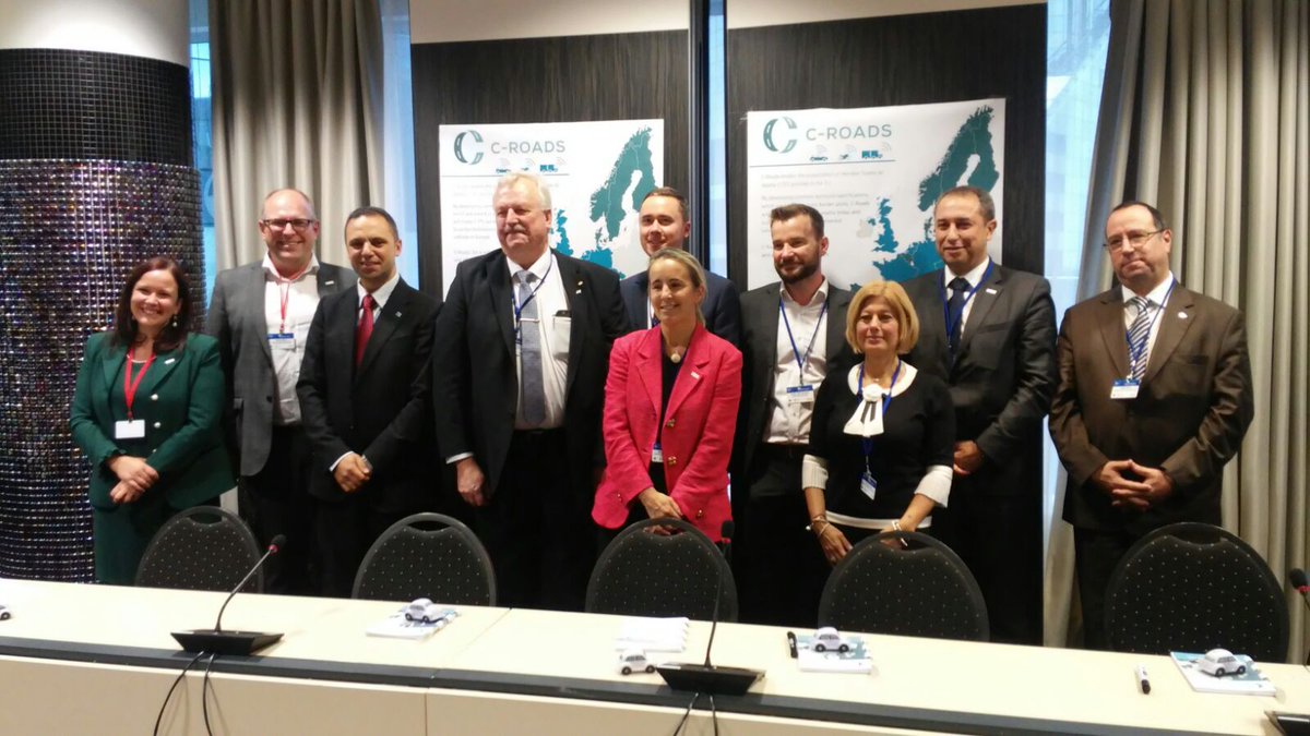 cRoadsPlatform's tweet photo. The enlargement of C-Roads has been kicked off just now, uniting 16 European States in pushing the deployment of harmonised C-ITS! https://t.co/XTFNDKNZjc
  #DigitalTransport #cRoadsPlatform #cooperativeITS #harmonisation https://t.co/R3NbqE9O7N