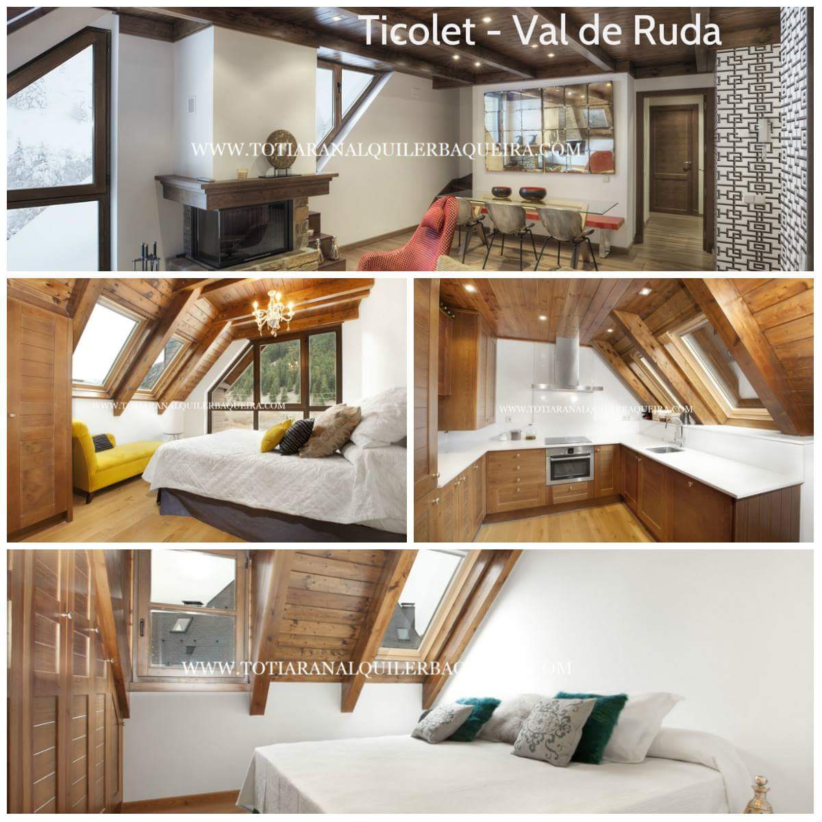 TOTIARAN's tweet photo. Conoces nuestro triplex #Ticolet en #ValdeRuda #Baqueira #Beret, 4 habitaciones, 3 baños, fantástico salón comedor y cocina abierta... reserva en https://t.co/gFAJjPXMXp https://t.co/AHE602qLTT