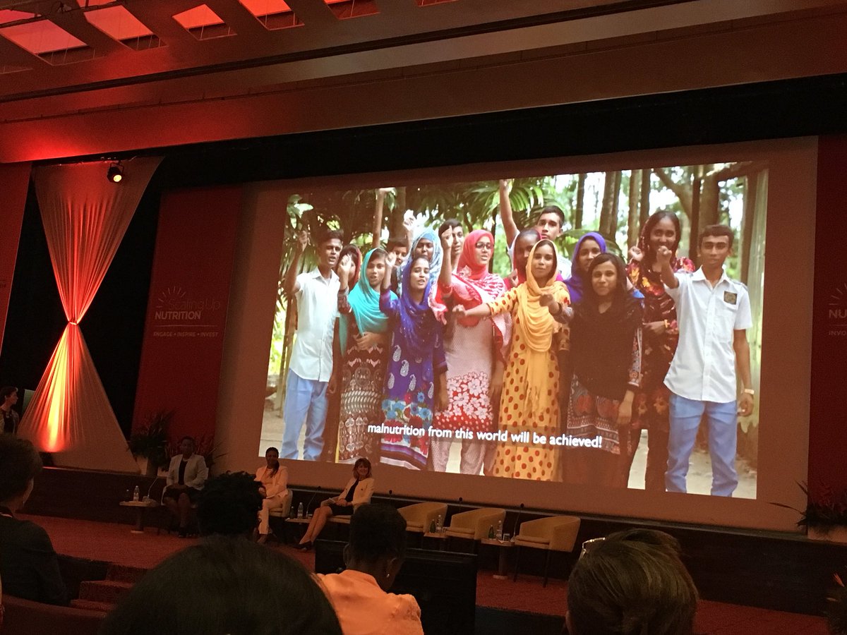 erlarby's tweet photo. Adolescents have been given a voice at the #SUNGG17 #OurNutritionOurFuture shines a light on adolescent malnutrition &amp; girls empowerment https://t.co/4ohJTb76Wk