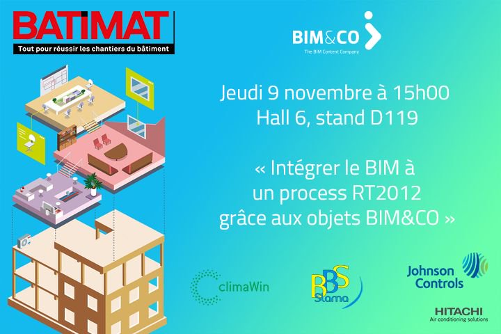 bimandco's tweet photo. Atelier #Hitachi &amp; #Climawin à 15h00 hall 6 forum Actualités &amp; Construction ! https://t.co/v6Z47ksbkt @MondialBatiment @HitachiEurope #BIM https://t.co/msedV4jyl4
