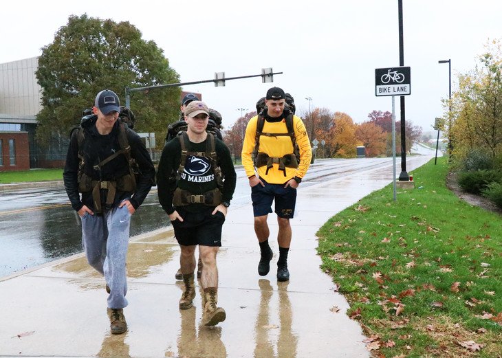 penn_state's tweet photo. Shoutout to Kaizen, the ROTC org raising funds for @THON, on their Ruck for a Cure event over the weekend! 💪 https://t.co/Skb2lv9Zt8 https://t.co/F1M95zDLeY